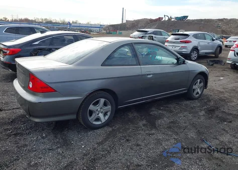 2005 Honda Civic Ex из США, поврежденный, VIN 1HGEM21945L001291